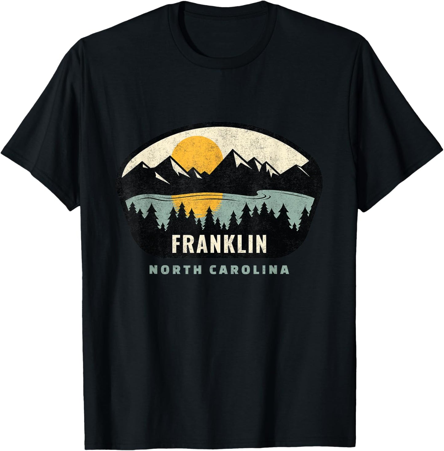 Franklin North Carolina, NC Vacation Souvenir T-Shirt - T-Shirt | Black
