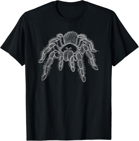 Line Art Tarantula Enclosure Tarantulas T-Shirt - T-Shirt | Black
