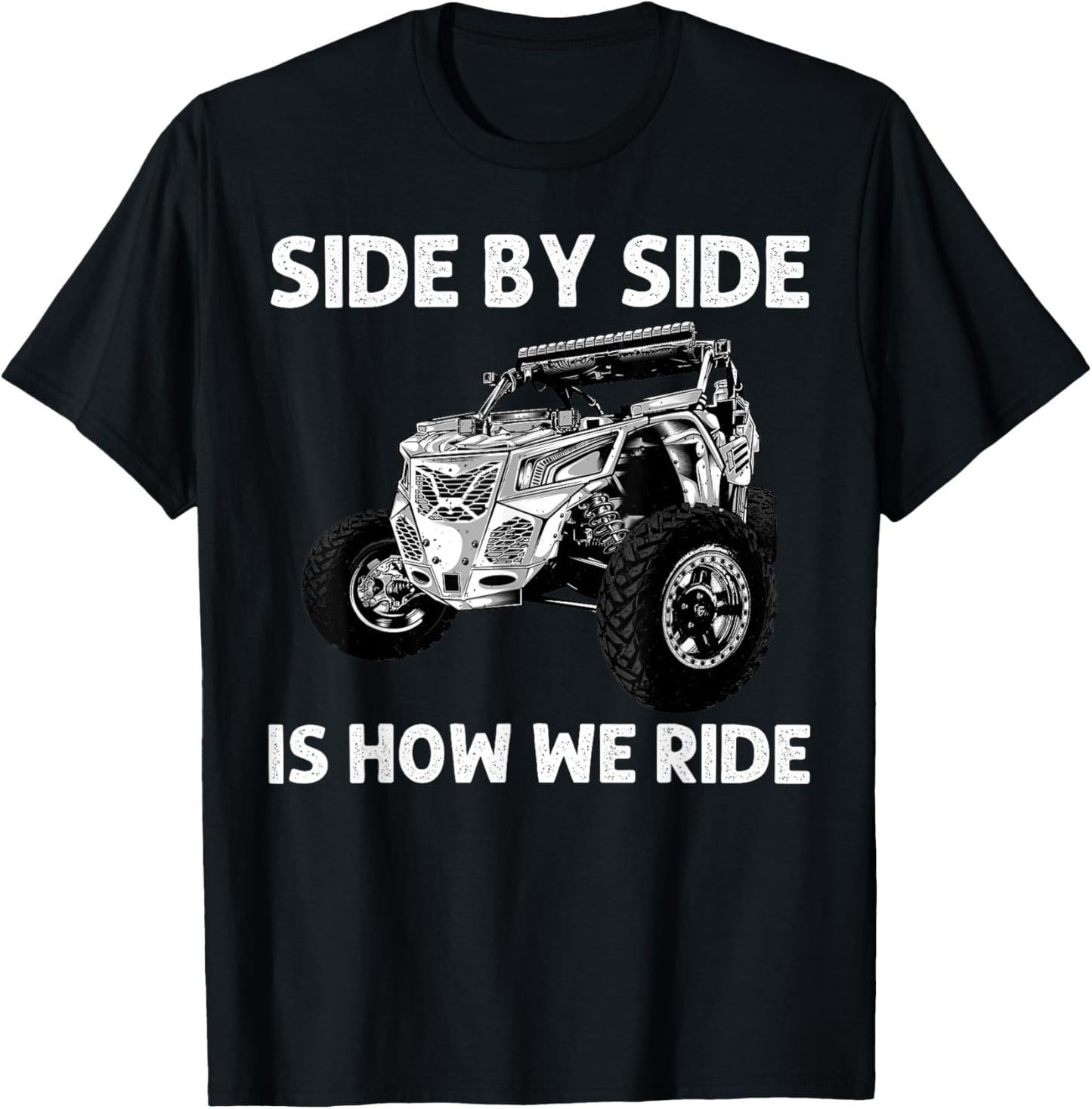 Funny SxS Design Women Offroading UTV Side By Side T-Shirt - T-Shirt | Black