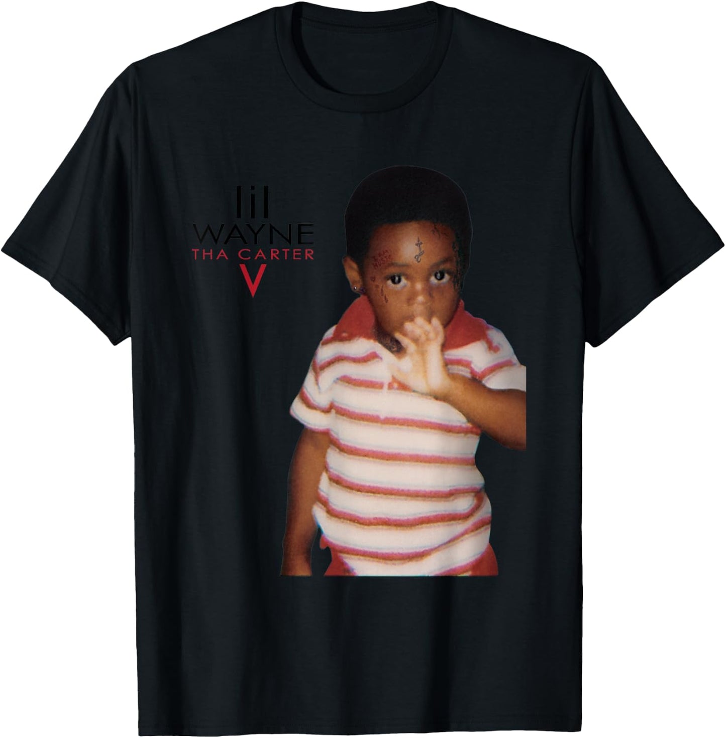 Lil Wayne Weezy Baby Photo T-Shirt - T-Shirt | Black