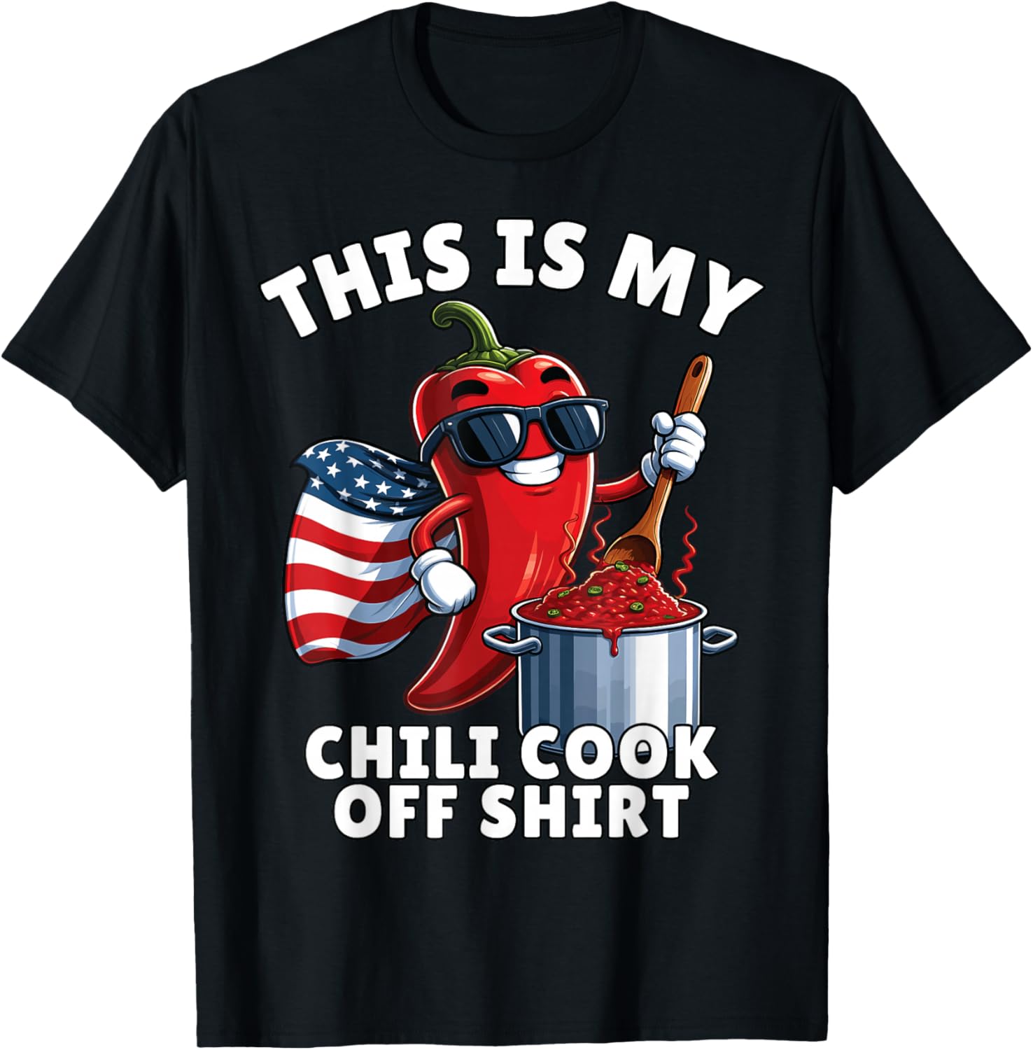 Chili Cook Off, Chili Contest, This is My Chili Cook Off T-Shirt - T-Shirt | Black