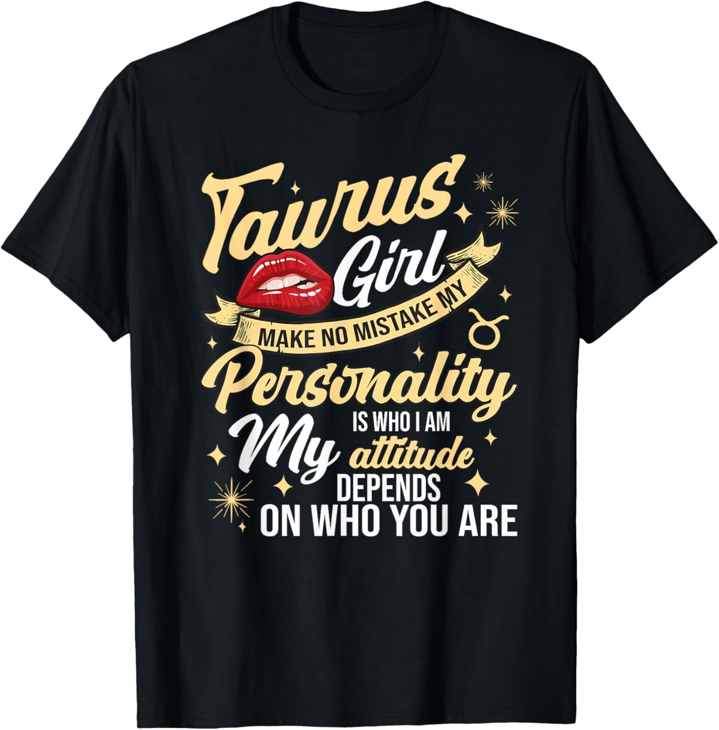 Taurus Girl Horoscope April & May Birthday Zodiac Sign T-Shirt - T-Shirt | Black