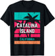 Catalina Island California Vacation Souvenir Surfing Vintage T-Shirt - T-Shirt | Black