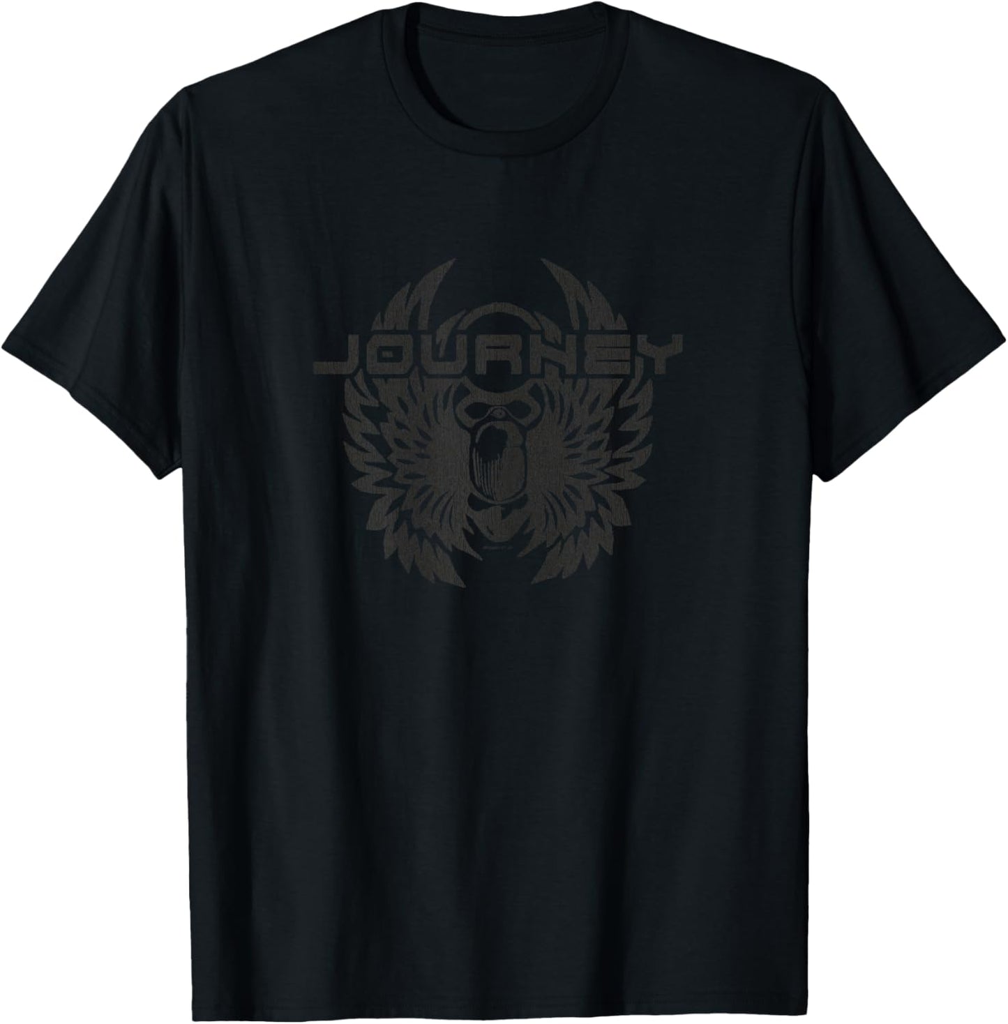Journey Infinity Wings Beetle Logo Vintage Band T-Shirt - T-Shirt | Black