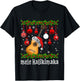 Funny Mele Kaliki Maka Christmas Tree Santa Guitar Hawaiian T-Shirt - T-Shirt | Black