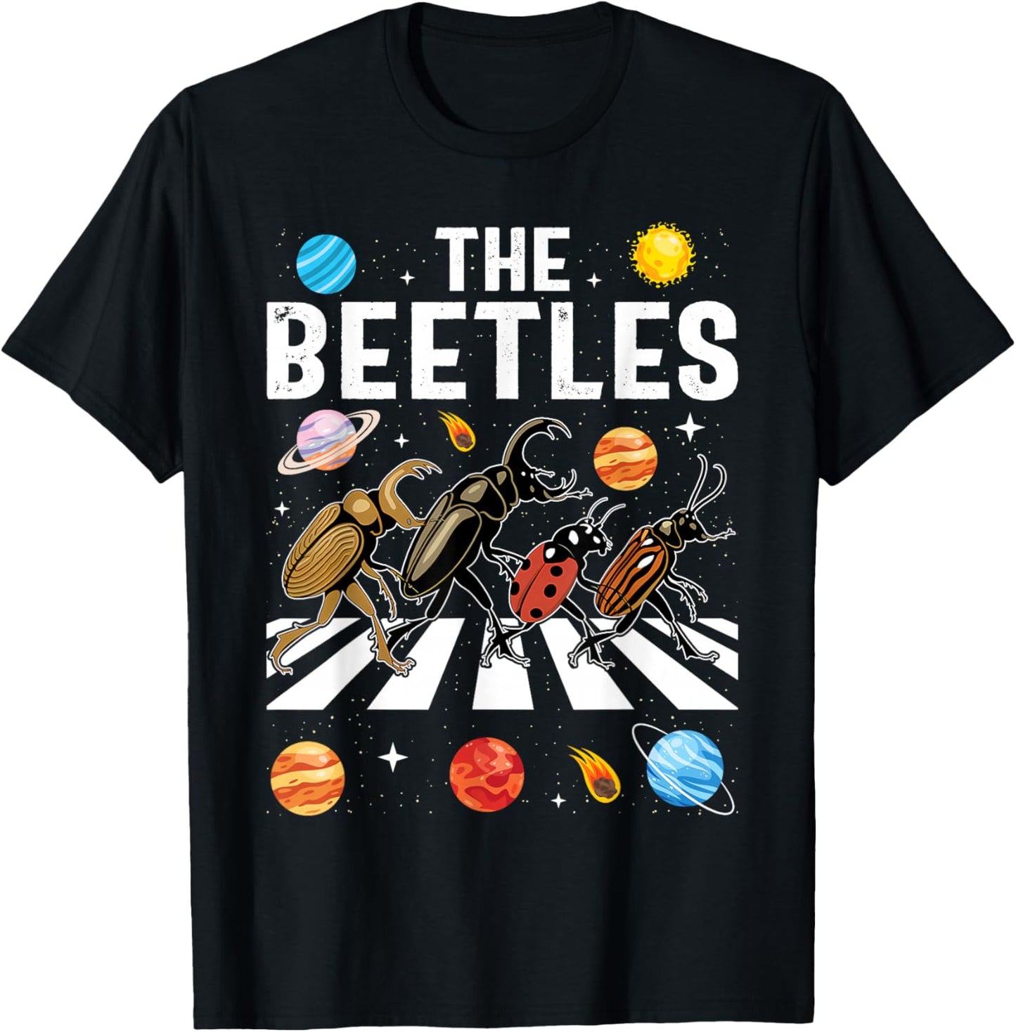 The Beetles - Entomology Insect Bug Collector Entomologist T-Shirt - T-Shirt | Black