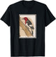 Red-headed Woodpecker Vintage Illustration (1874) T-Shirt - T-Shirt | Black