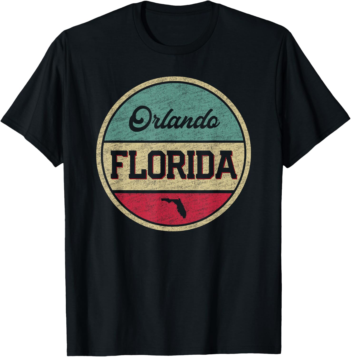 Orlando Florida Vintage 70's 80's Retro Style Men Women Kids T-Shirt - T-Shirt | Black