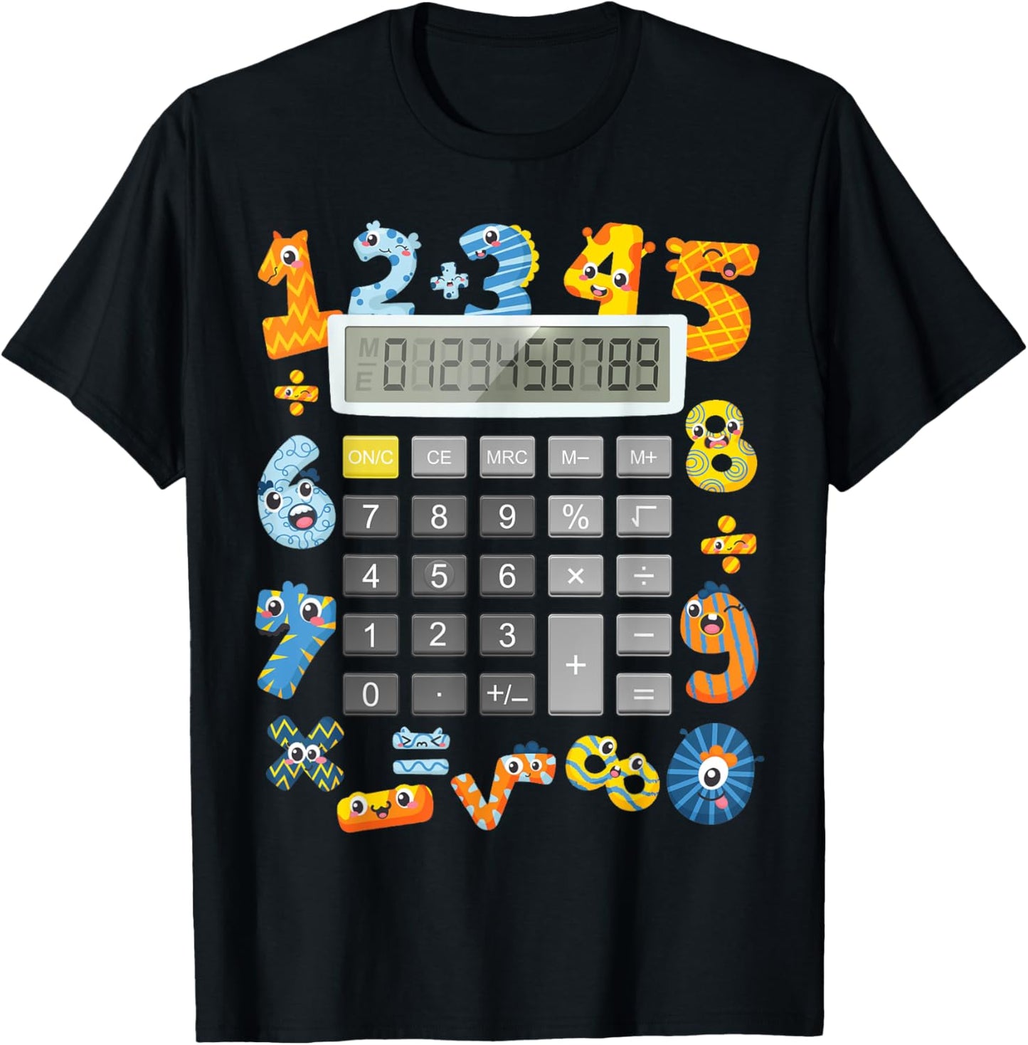 Calculator Costume Maths Idea For Kids & Calculator T-Shirt - T-Shirt | Black