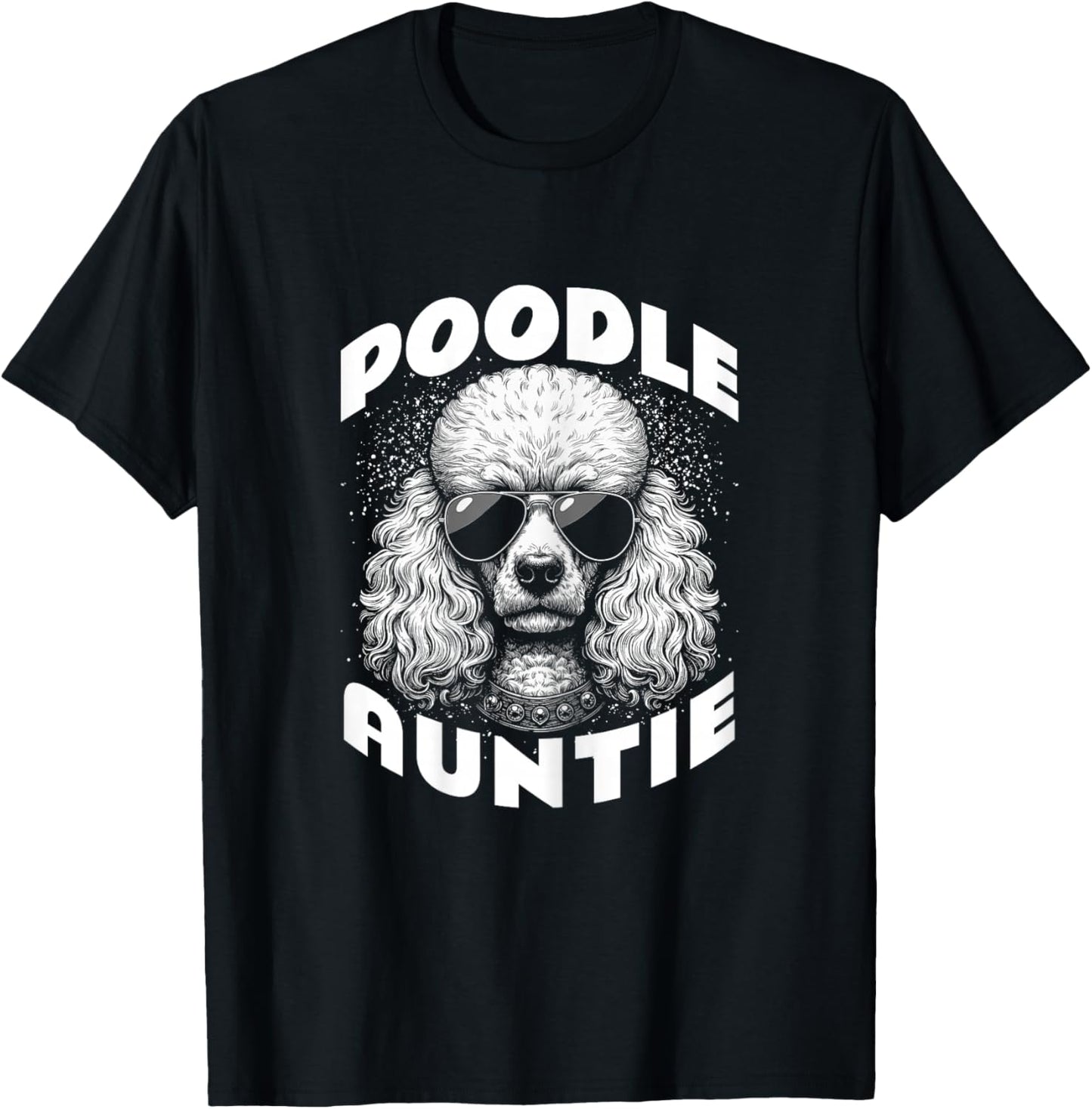 Vintage Poodle Auntie Breeder Owner T-Shirt - T-Shirt | Black