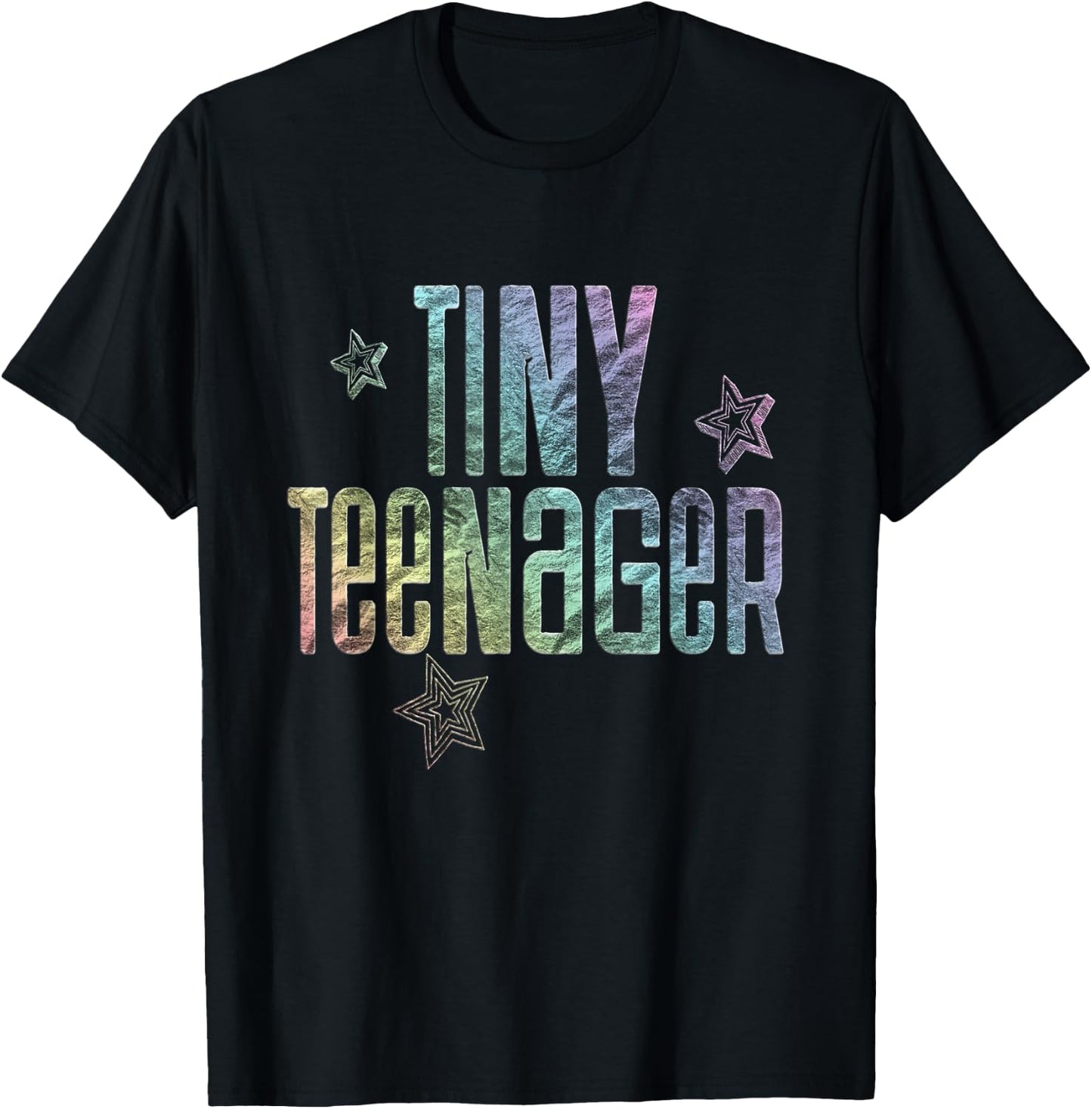 Tiny Teenager Shirt Kids Rainbow Cute Girls School Sassy T-Shirt - T-Shirt | Black