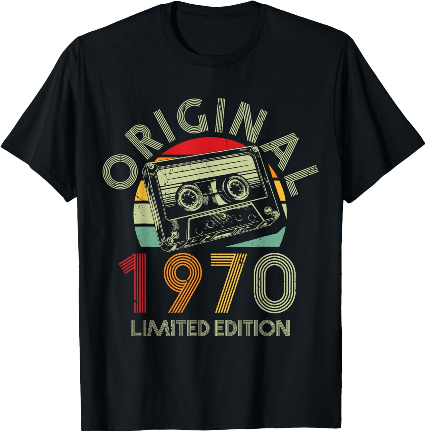 56.Geburtstag Original Männer Frauen Vintage Jahrgang 1970 T-Shirt - T-Shirt | Black