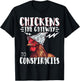 Chickens The Gateway to Conspiracies T-Shirt - T-Shirt | Black