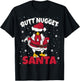 Butt Nugget Santa Men Women Funny Chicken Christmas T-Shirt - T-Shirt | Black