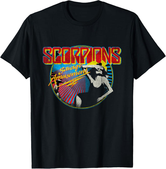Offizielles Scorpions Savage Amusement T-Shirt - T-Shirt | Black