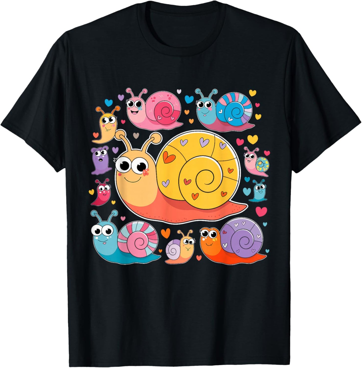 Schnecken Lustiges Kinder Outfit Tolle Idee T-Shirt - T-Shirt | Black