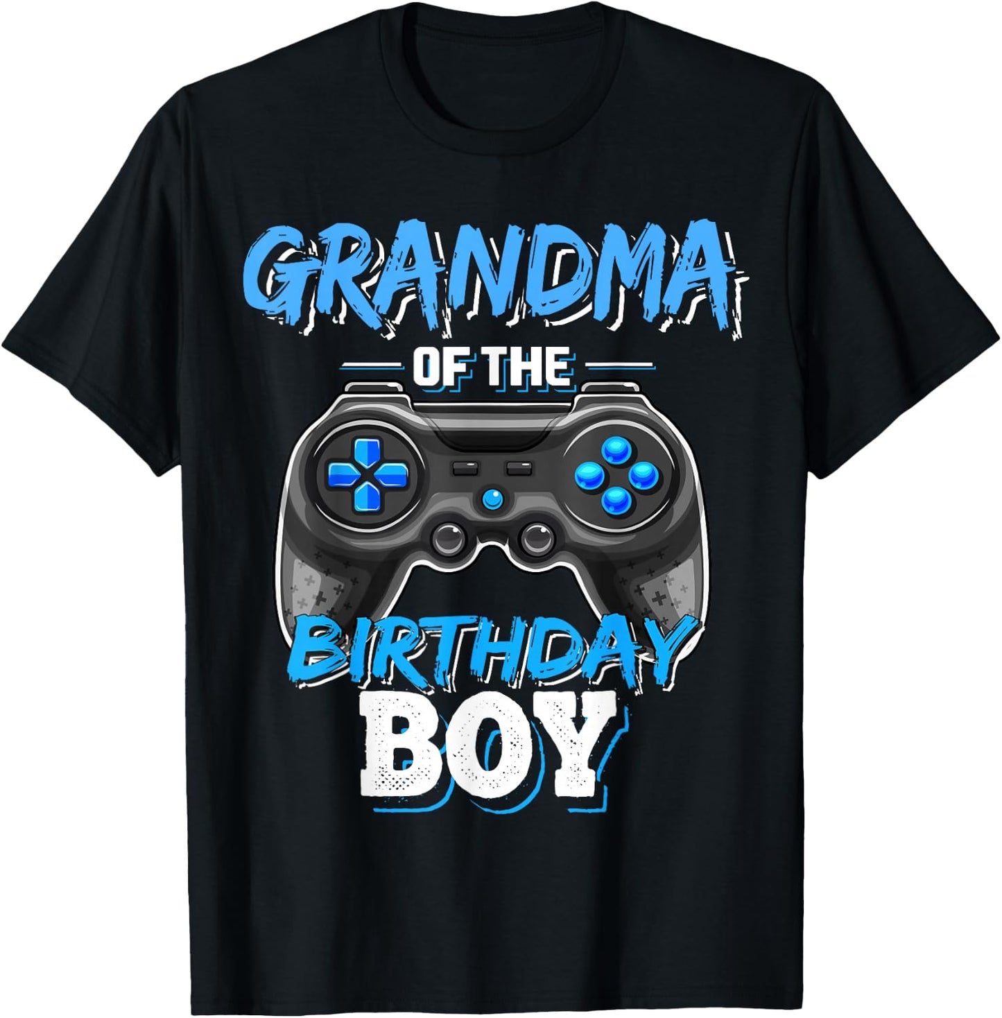 Grandma of the Birthday Boy Matching Video Game Birthday T-Shirt - T-Shirt | Black