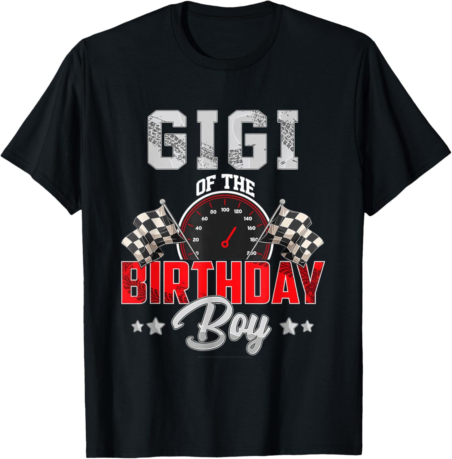 Gigi Of The Birthday Boy Race Car Racing Car Driver T-Shirt - T-Shirt | Black