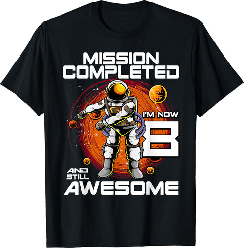 8th Birthday Astronaut 8 Years Old Outer Space Birthday