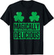 Magically Delicious Shamrock St Patricks Day Naughty Adult T-Shirt - T-Shirt | Black