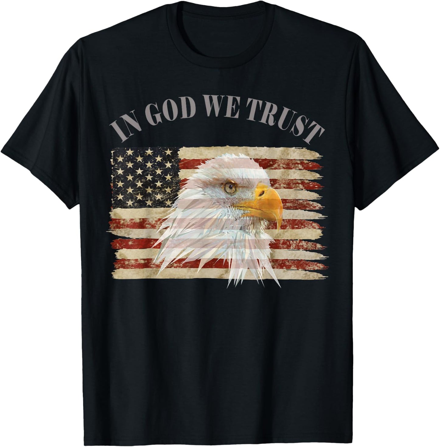 In God We Trust American Respect T-Shirt - T-Shirt | Black