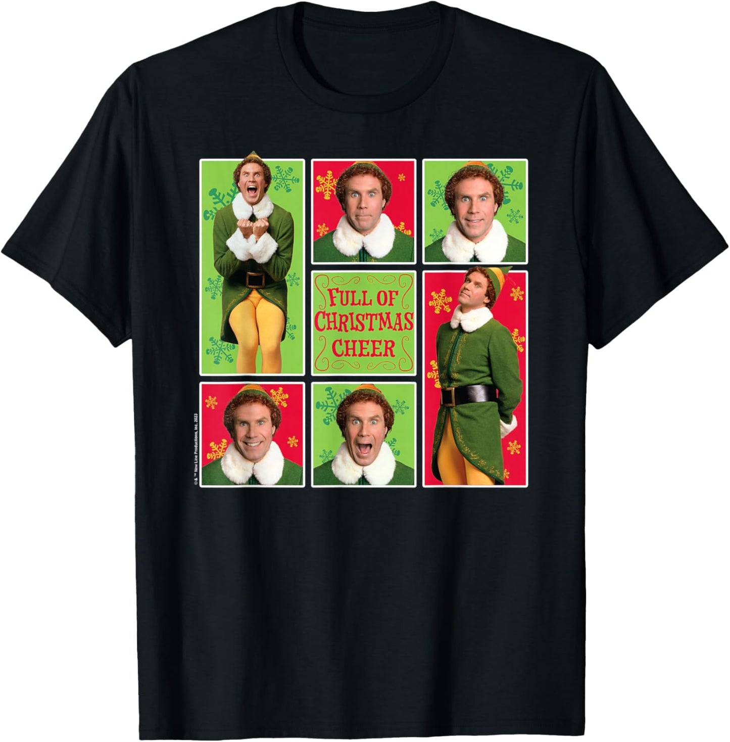 Elf - Full Of Christmas Cheer T-Shirt - T-Shirt | Black
