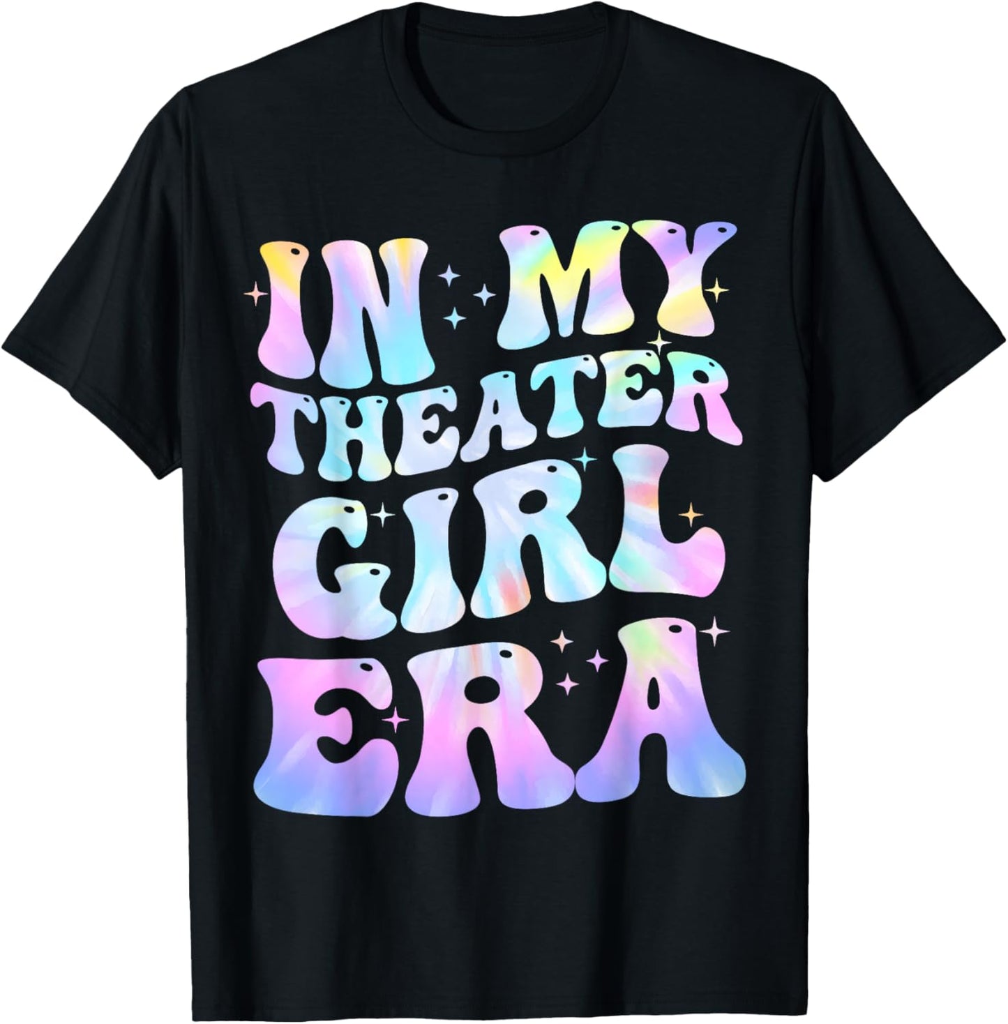 In My Theater Girl Era Groovy Drama Theater Thespian T-Shirt - T-Shirt | Black