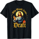 Vintage Who Would Jesus Draft Fantasy Football Funny T-Shirt - T-Shirt | Black