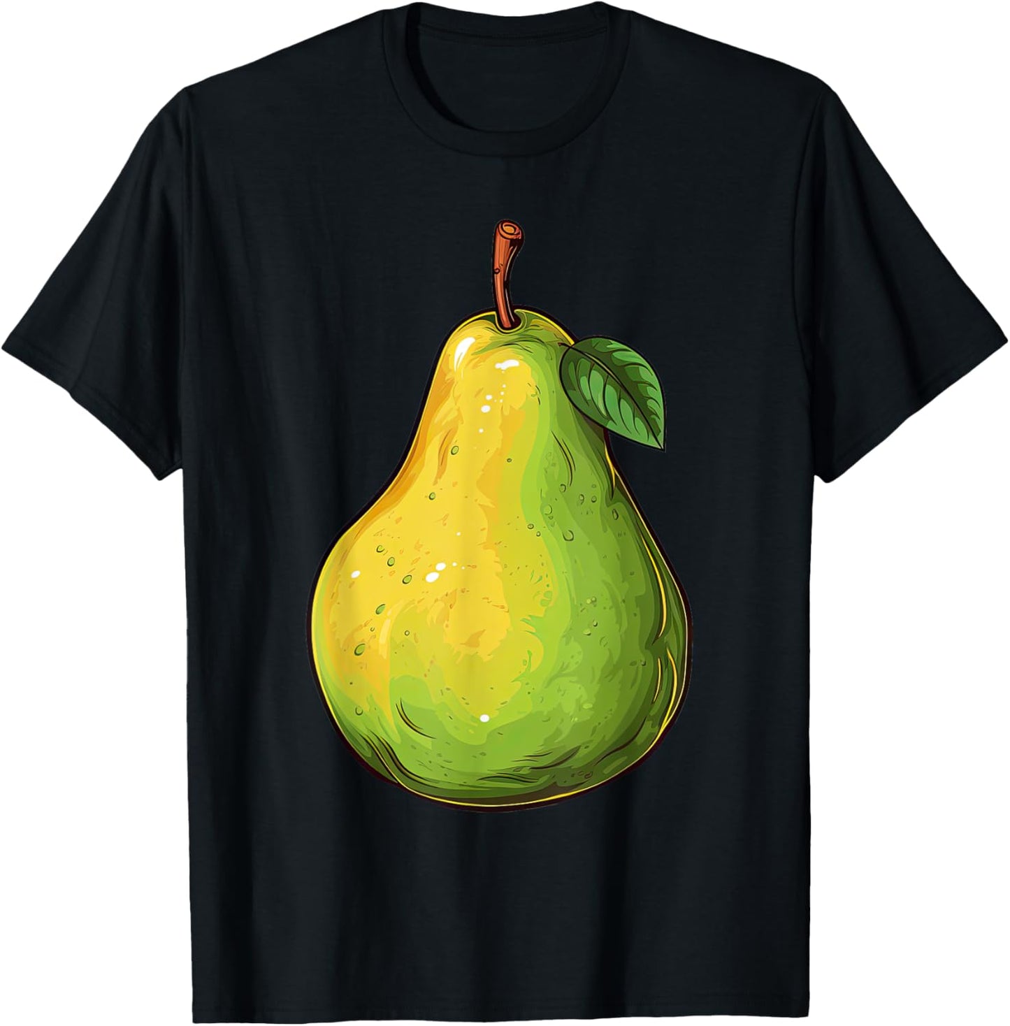 Pear Lazy Easy Funny Matching Halloween Costume T-Shirt - T-Shirt | Black