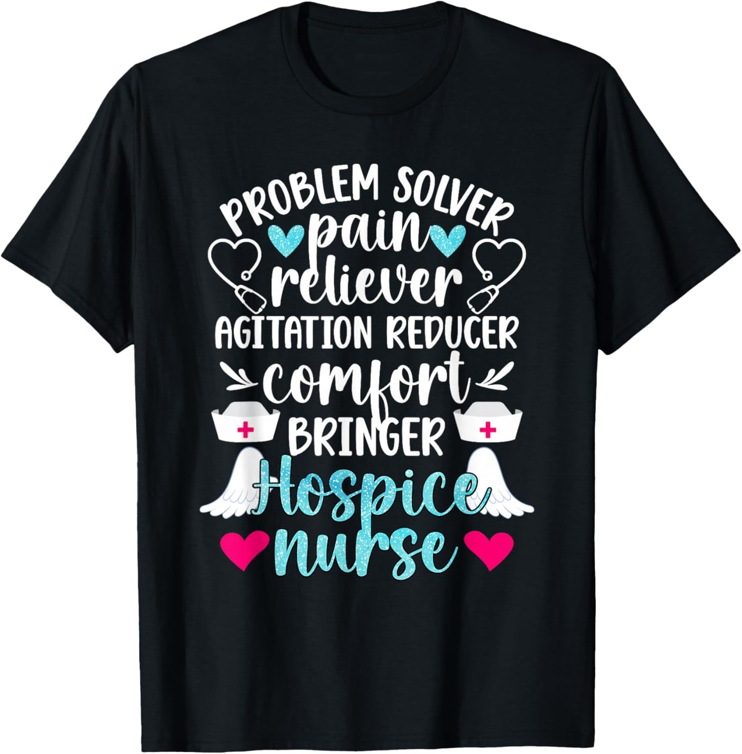 Hospice Nurse Palliative Nurse Hospice Nursing T-Shirt - T-Shirt | Black