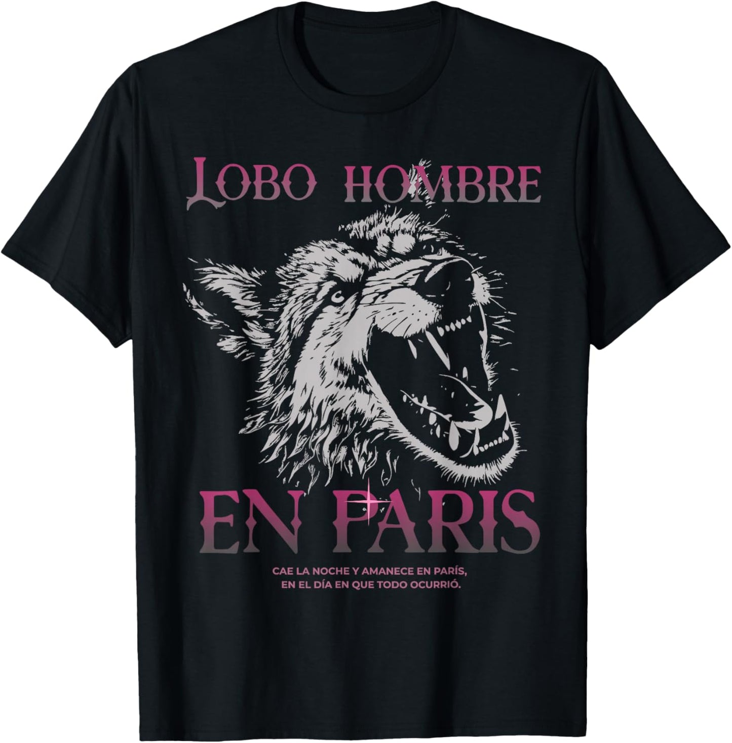 Lobo hombre en paris rock union espanol cool T-Shirt - T-Shirt | Black
