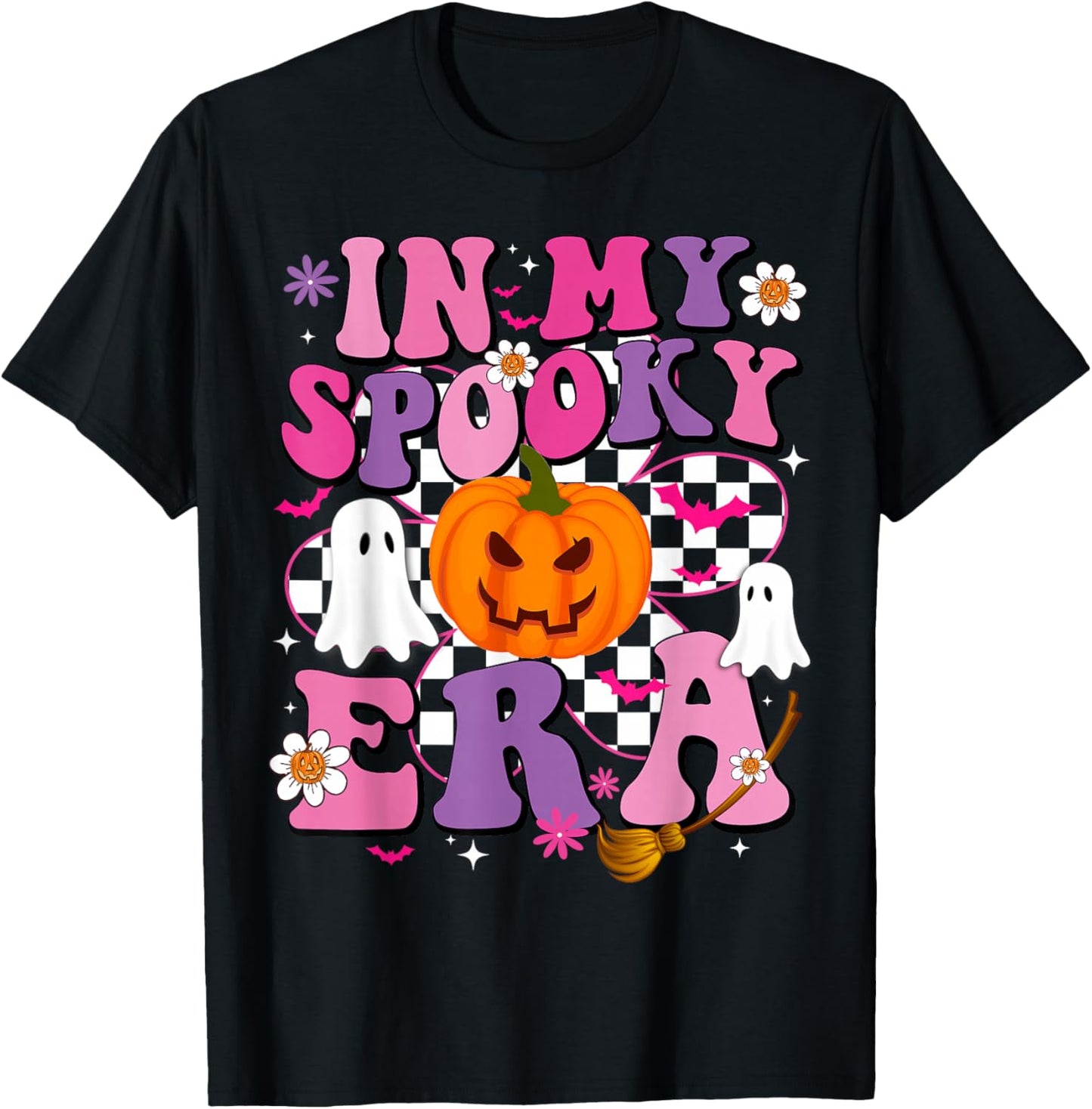 In My Spooky Era Pumpkin Spooky Women Kids Halloween T-Shirt - T-Shirt | Black