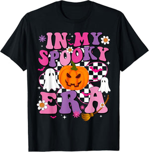 In My Spooky Era Pumpkin Spooky Women Kids Halloween T-Shirt - T-Shirt | Black
