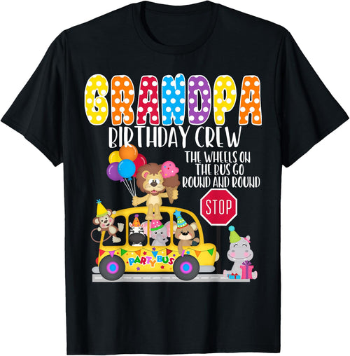 The Wheels On The Bus Grandpa Birthday Crew Party Toddler
