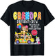 The Wheels On The Bus Grandpa Birthday Crew Party Toddler T-Shirt - T-Shirt | Black