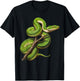 Green Tree Python Owner Reptiles for Snake Lover T-Shirt - T-Shirt | Black