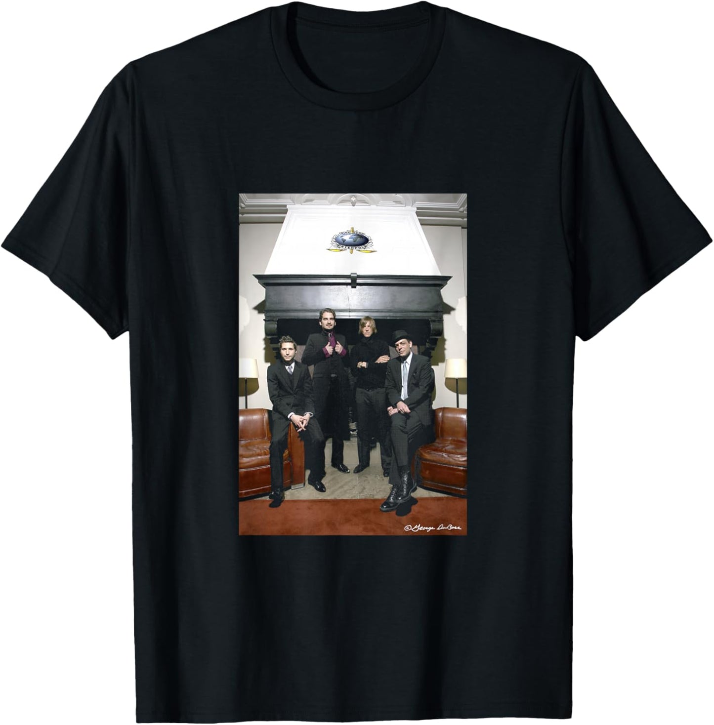Interpol Band Portrait By George DuBose T-Shirt - T-Shirt | Black