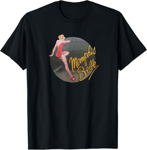 Pin up Girl WWII B-17 Flying Fortress Memphis Belle T-Shirt - T-Shirt | Black