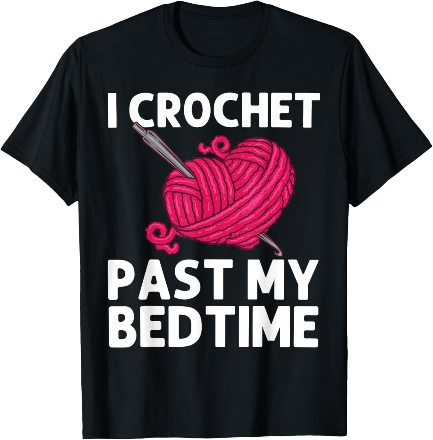 Best Crocheting Art Women Crocheter Crochet Lover T-Shirt - T-Shirt | Black