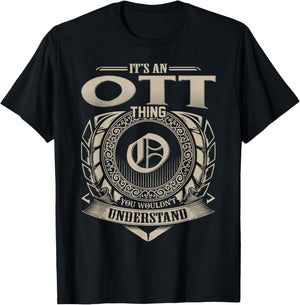 It's A OTT Thing You Wouldn't Understand Name Vintage T-Shirt - T-Shirt | Black