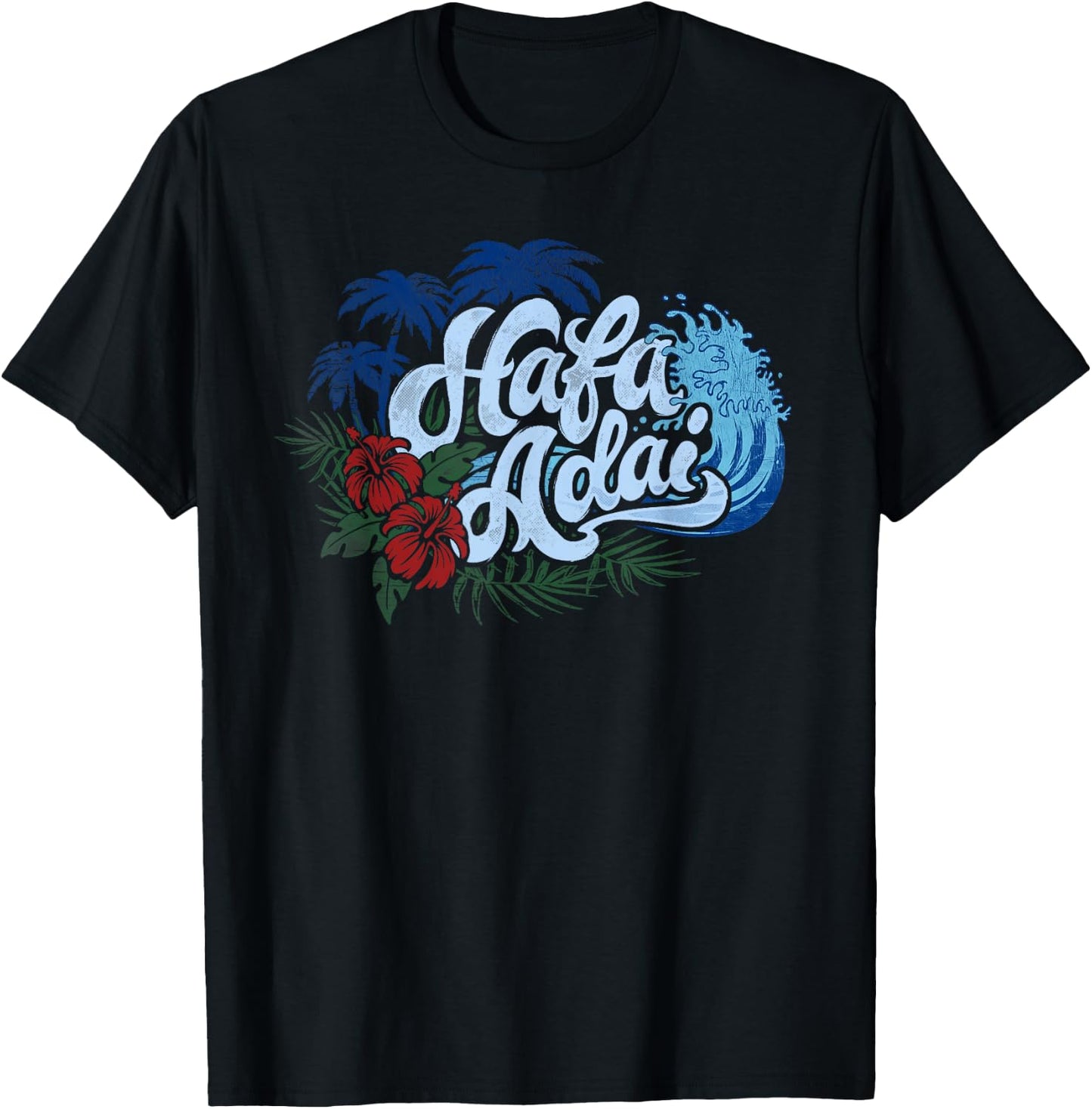 Guam Hafa Adai Chamorro Beach Wave Men Women Kids T-Shirt - T-Shirt | Black