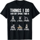 Schnauzer Things I Do in My Spare Time Miniature Schnauzer T-Shirt - T-Shirt | Black