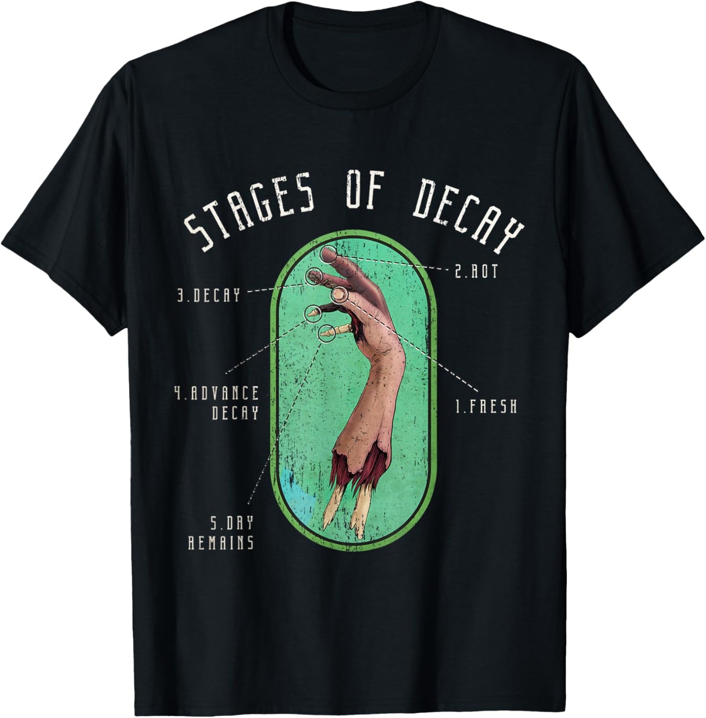 Stages of Decay Forensic Science - Medical examiner T-Shirt - T-Shirt | Black