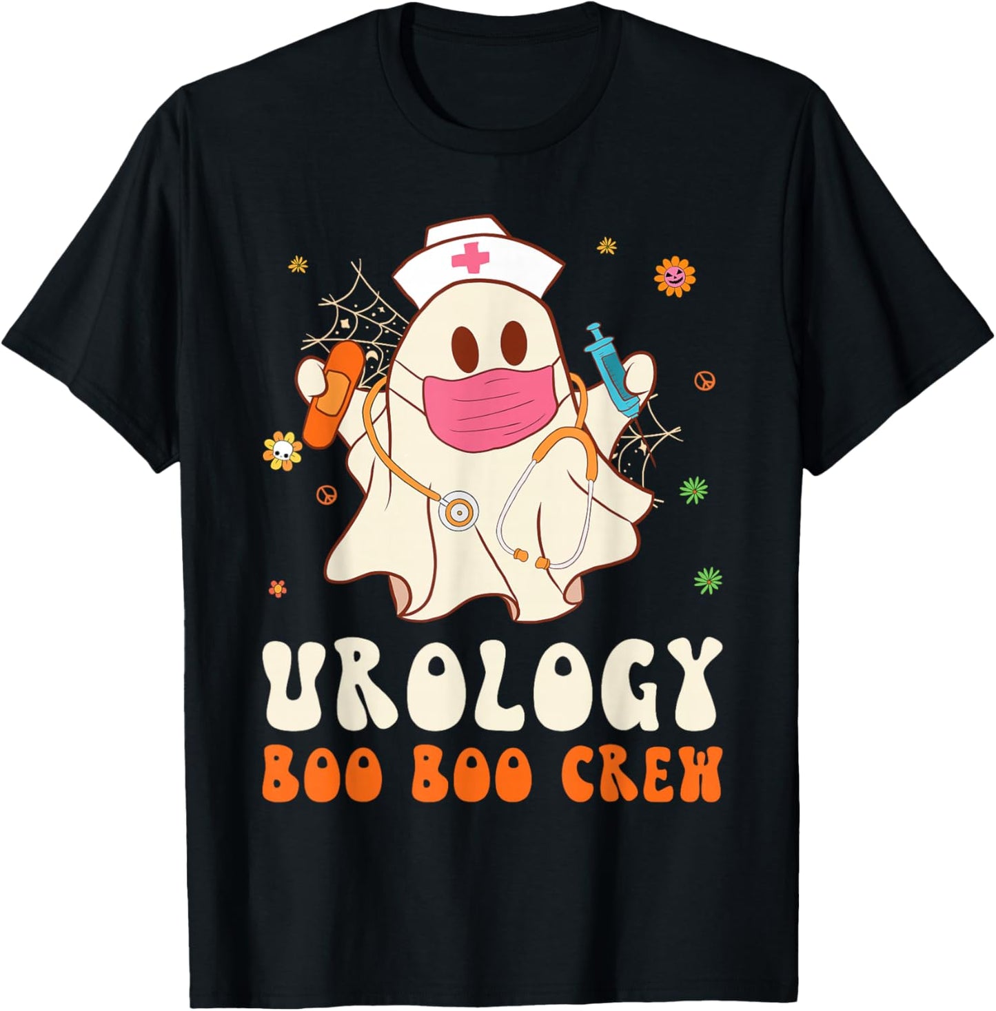Urology Boo Boo Crew Nurse Funny Halloween Easy Costume T-Shirt - T-Shirt | Black