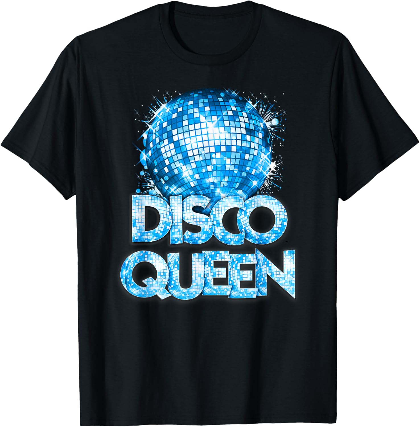 Disco Queen - 70's Disco Themed Vintage Seventies Costume T-Shirt - T-Shirt | Black