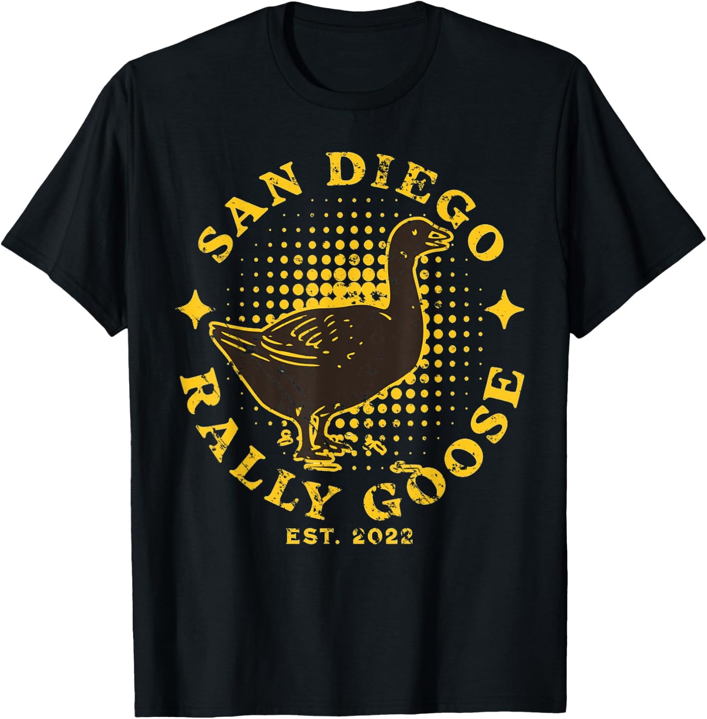 San Diego California Rally Goose Est. 2022 Funny Souvenir T-Shirt - T-Shirt | Black