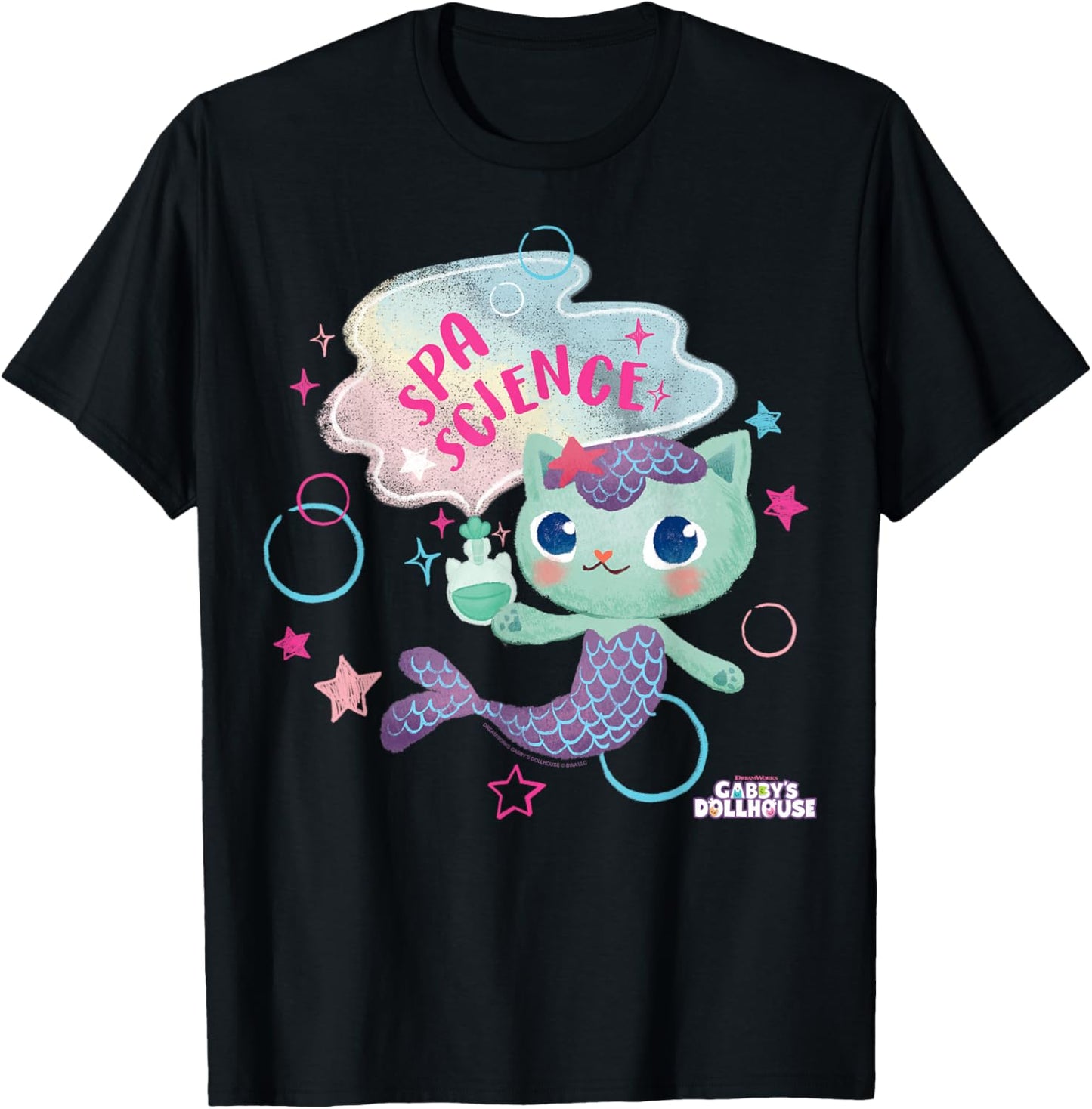 DreamWorks Gabby's Dollhouse Mercat T-Shirt - T-Shirt | Black