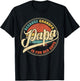Papa because Grandpa is for old Guys Vintage Retro Sunset T-Shirt - T-Shirt | Black