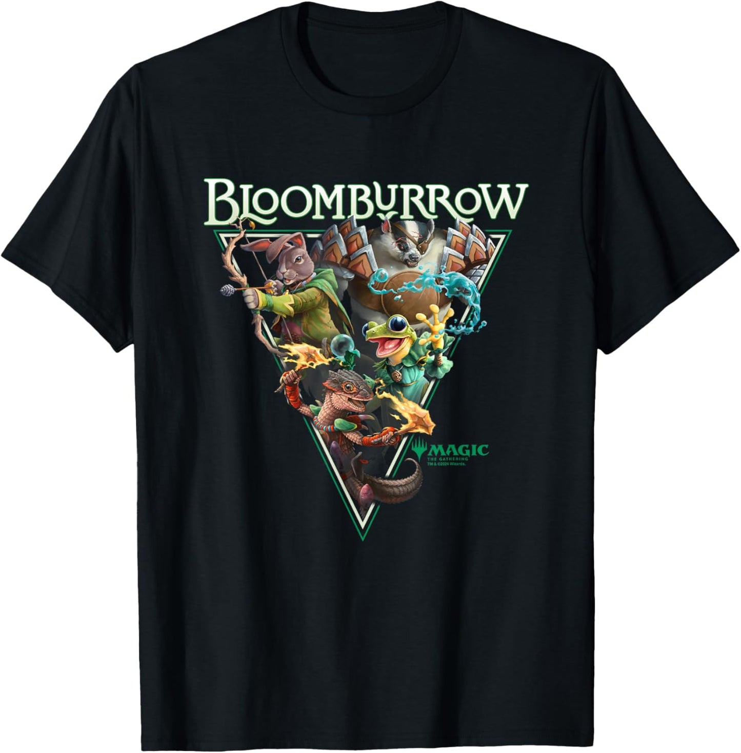 Magic: The Gathering Bloomburrow Portrait Vintage T-Shirt - T-Shirt | Black