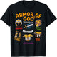 Armor of God Kids Christian Toddler Jesus Shield Ephesians T-Shirt - T-Shirt | Black